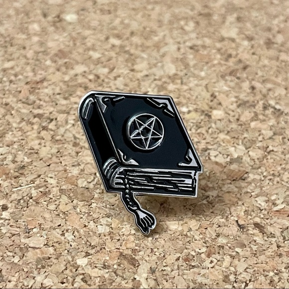 Magic Witch Book Enamel Pin - Picture 2 of 6